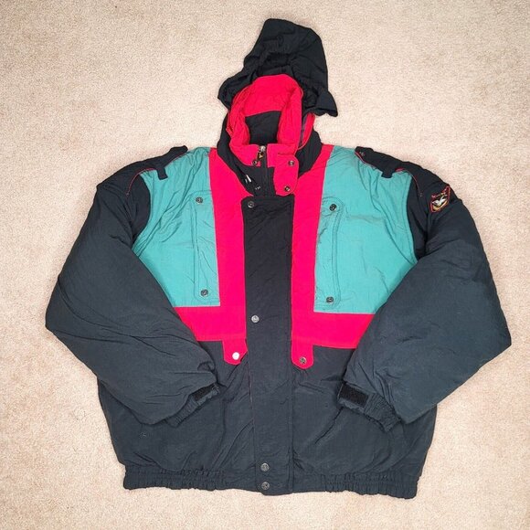 Triple Fat Goose Jacket Coat Mens Sz L Multicolor Rare Colors Vintage - Picture 1 of 14